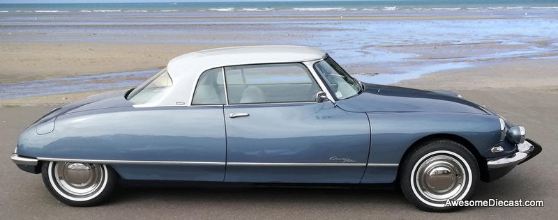 Citroen DS21 Grand Palais Coupe, Blue Metallic 1:43 Resin Cast Model Car by Matrix