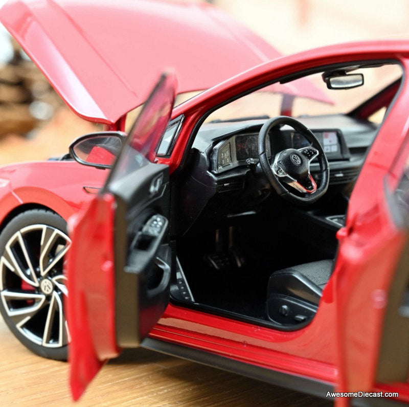 2020 Volkswagen Golf GTi, Tornado Red 1:18 Diecast Model Car by Norev
