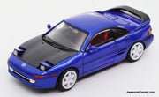 Toyota MR2 (W20), Metallic Blue/Carbon Fiber 1:64 Diecast Model Car by DCT