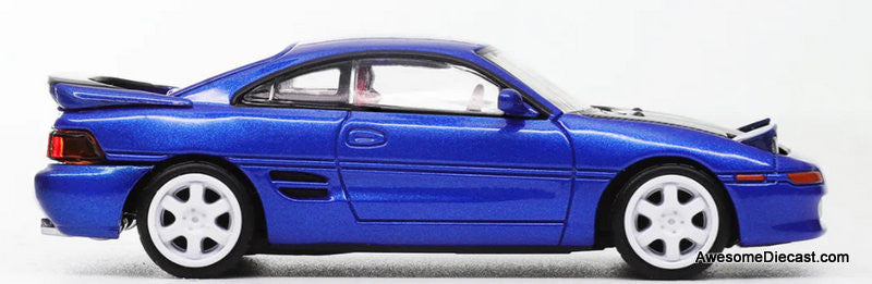um 1/64 W20 MR2 改 Toyota MR2 (W20), Metallic Blue/Carbon Fiber 1:64 Diecast Model