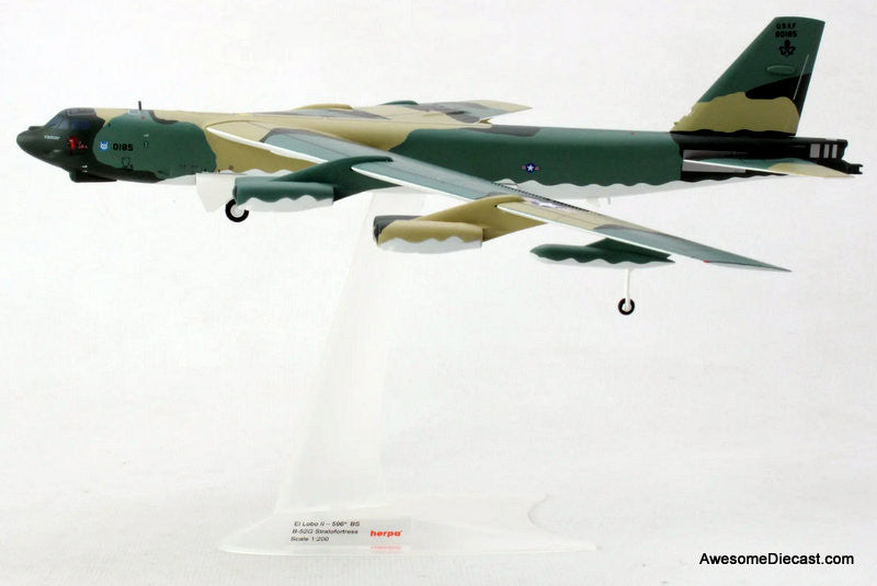Boeing B-52G 596TH BS Operation Secret Squirrel 1:200 Diecast Model Plane by Herpa