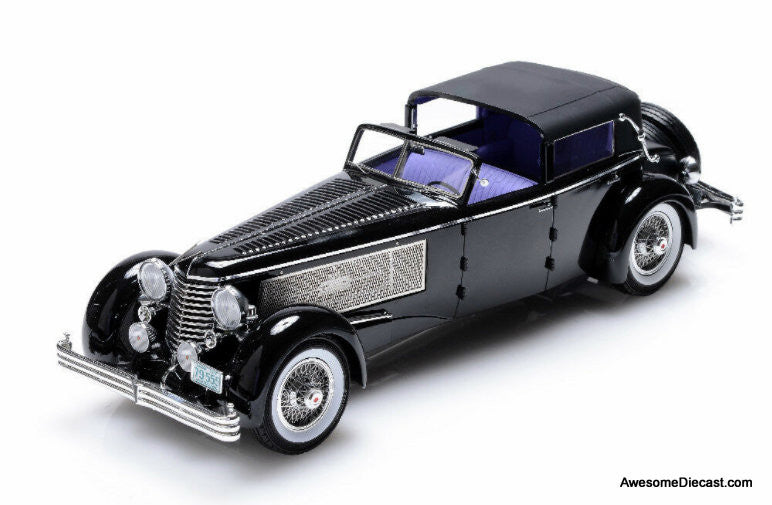 Esval 1:18 1937 Duesenberg SJ Town Car 2405 by Rollson for Mr Rudolf Bauer