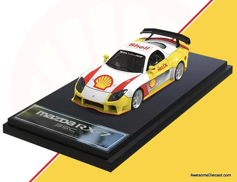 Shell Series (Mazda RX-7/Supra A80/Scania Transport Vehicle) 1:64 Diecast Model Vehicles by BriScale