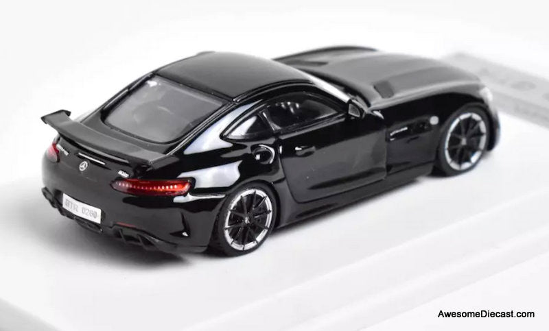 MJ 1/64 AMG GT ブラックシリーズ 全開閉モデル 2017 Mercedes Benz AMG GTR, Black 1:64 Diecast Model Car by MJ