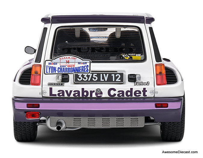 1983 Renault 5 GT Turbo #14 Rallye Lyon Charbonnières 1:18 Diecast Model Car by Solido