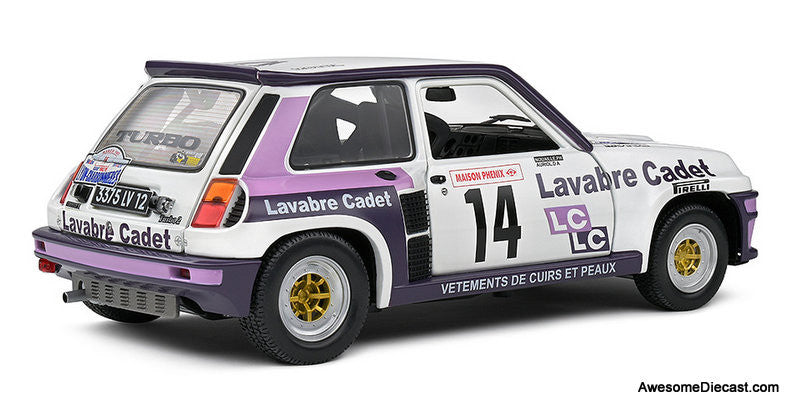 1983 Renault 5 GT Turbo #14 Rallye Lyon Charbonnières 1:18 Diecast Model Car by Solido