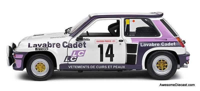 1983 Renault 5 GT Turbo #14 Rallye Lyon Charbonnières 1:18 Diecast Model Car by Solido
