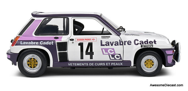 1983 Renault 5 GT Turbo #14 Rallye Lyon Charbonnières 1:18 Diecast Model Car by Solido