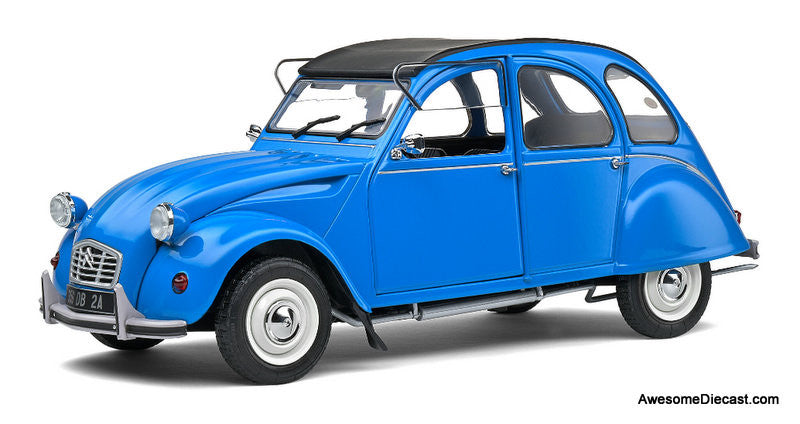 1982 Citroen 2CV6, Petrol Blue 1:18 Diecast Model Car by Solido