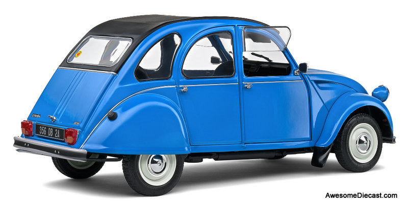 1982 Citroen 2CV6, Petrol Blue 1:18 Diecast Model Car by Solido