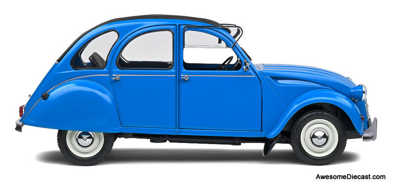 1982 Citroen 2CV6, Petrol Blue 1:18 Diecast Model Car by Solido