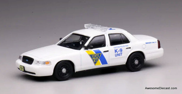 Ford Crown Victoria: New Jersey State Police K-9 Unit 1:64 Diecast Model Car by 596 Model