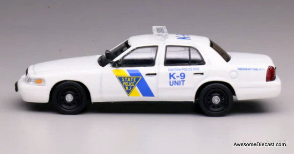 Ford Crown Victoria: New Jersey State Police K-9 Unit 1:64 Diecast Model Car by 596 Model