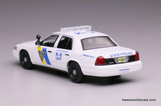Ford Crown Victoria: New Jersey State Police K-9 Unit 1:64 Diecast Model Car by 596 Model