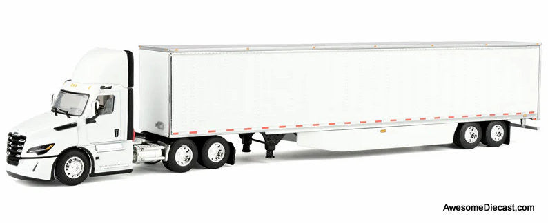 Freightliner Cascadia Fifth Generation Day Cab, White 1:64 Diecast Model Truck DCP by FG