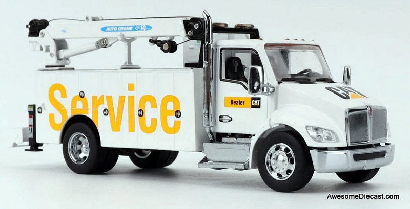 Kenworth T380 Service Truck (Catapillar), White 1:50 Diecast Model Truck by Diecast Masters