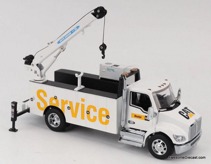 Kenworth T380 Service Truck (Catapillar), White 1:50 Diecast Model Truck by Diecast Masters