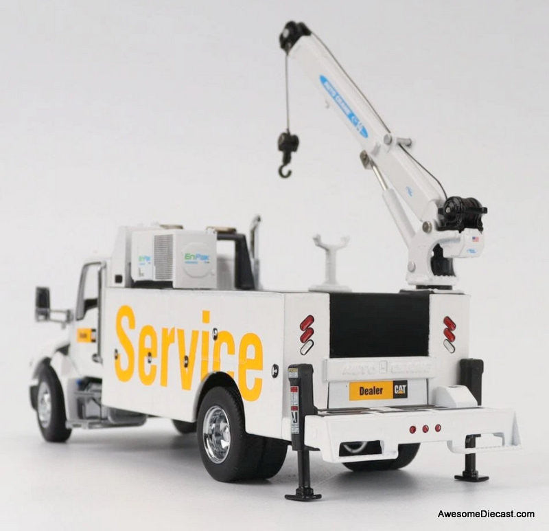 Kenworth T380 Service Truck (Catapillar), White 1:50 Diecast Model Truck by Diecast Masters