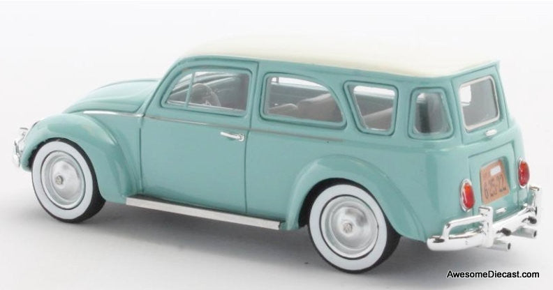 Matrix 1:43 1962 Volkswagen Fusca SW Prototype Wagon, Turquoise/White