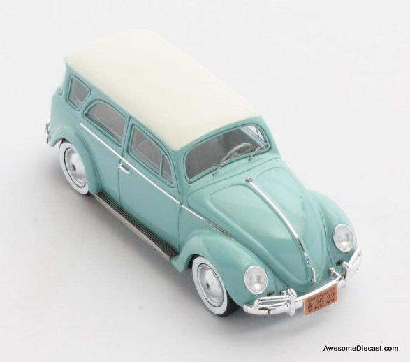 Matrix 1:43 1962 Volkswagen Fusca SW Prototype Wagon, Turquoise/White