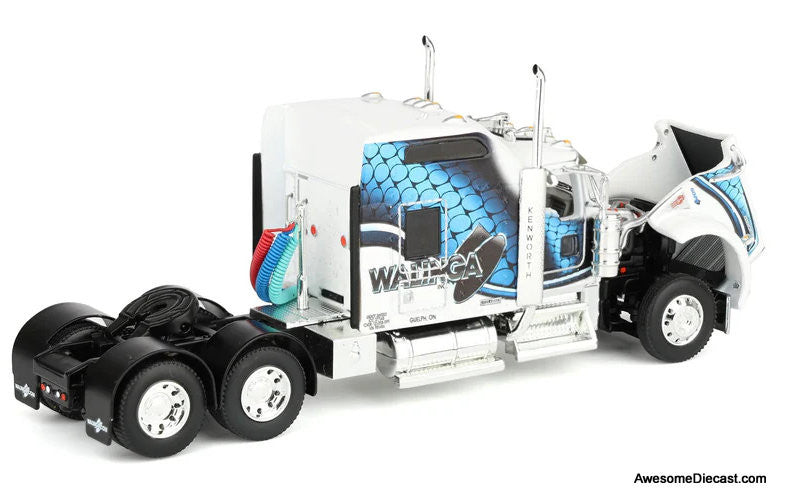 Kenworth W900L w/86" Studio Sleeper & 53' Utility Trailer w/Skirts:  Walinga Join Our Team 1:64 Diecast Model Truck DCP by FG