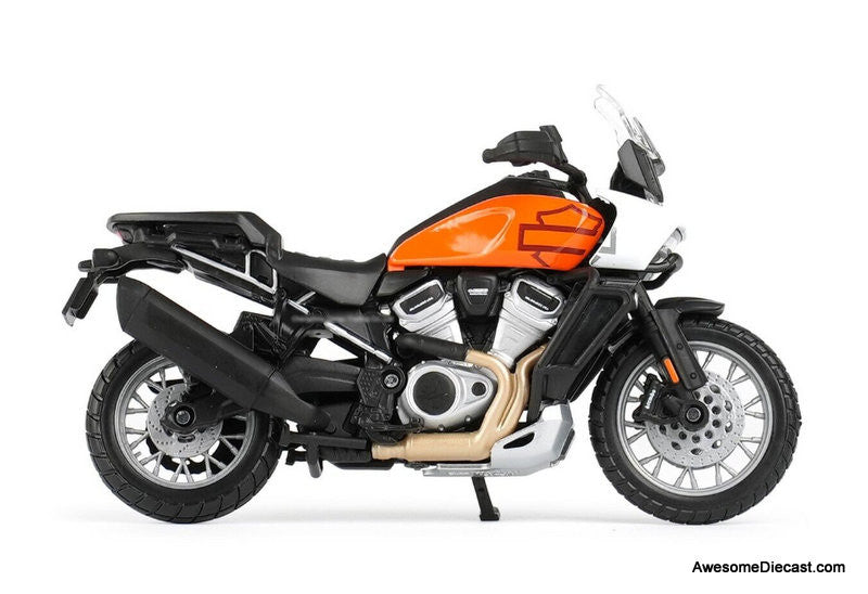 Maisto 1:12 2021 Harley Davidson Pan America 1250, Orange/White