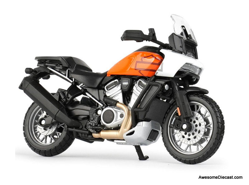 Maisto 1:12 2021 Harley Davidson Pan America 1250, Orange/White