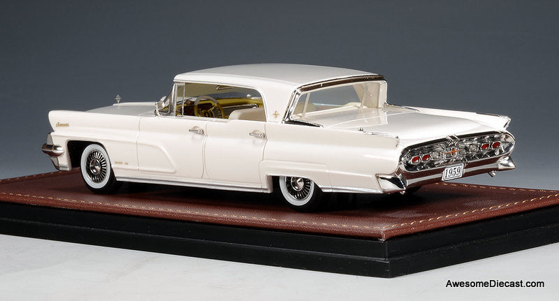 1959 Lincoln Continental Mark IV Sedan, Glacier White 1:43 Resin Cast Model Car by GLM