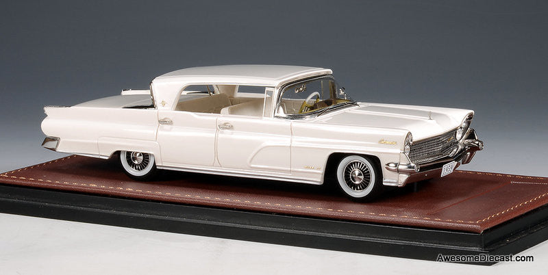 1959 Lincoln Continental Mark IV Sedan, Glacier White 1:43 Resin Cast Model Car by GLM