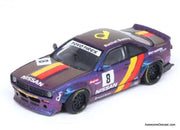 Nissan Silvia S14 #8 Boss Rocket Bunny, Magic Purple 1:64 Diecast Model Car by Inno64