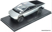 Tesla Cyber Truck, Stainless Steel 1:18 Resin Cast Model by Top Marques