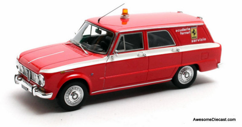 1962 Alfa Romeo Giulia 105 Promiscus by Colli Scuderia Ferrari, Red 1:43 Resin Cast Model by Matrix