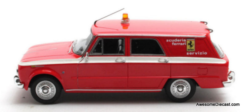 1962 Alfa Romeo Giulia 105 Promiscus by Colli Scuderia Ferrari, Red 1:43 Resin Cast Model by Matrix