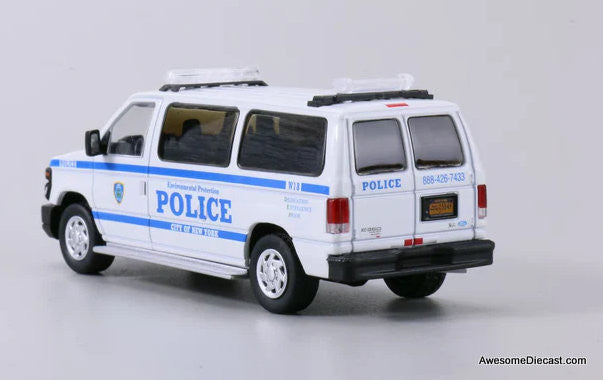 Ford E-Series E350 Van: New York City Environmental Protection Police 1:64 Diecast Model Van by 596 Model