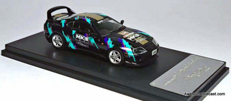 1994 Toyota Supra JZA80, Black: HKS Livery 1:64 Diecast Model Car by My Model Collect