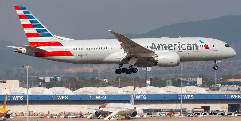 Boeing 787-8: American Airlines (Reg #N800AN) 1:100 Resin Cast Model Plane by Sky Marks