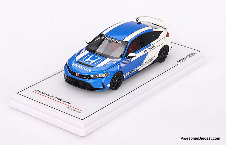 2023 Honda Civic Type R #3 2023 Pace Car, Blue/White 1:43 Resin Cast Model by TSM Model
