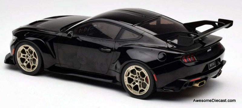 2025 Ford Mustang GTD, Black 1:18 Diecast Model Car by IXO