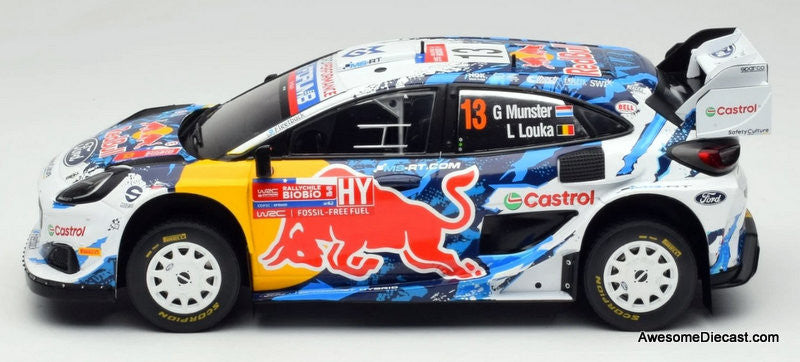 2024 Ford Puma Rally 1 #13 Chile Rally 1:18 Diecast Model Car by IXO