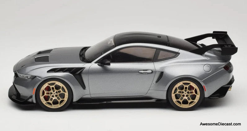2025 Ford Mustang GTD, Gray 1:18 Diecast Model Car by IXO