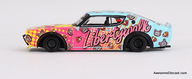 Nissan Skyline Kenmeri Liberty Walk LBWK KUMA 1:64 Diecast Model Car by Mini GT