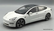2021 Tesla Model 3, Pearlescent White 1:18 Resin Cast Model Car by LS Collectibles