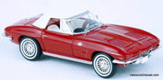 1962 Chevrolet Corvette Convertible, Red 1:87 ABS Plastic Model Car by Brekina