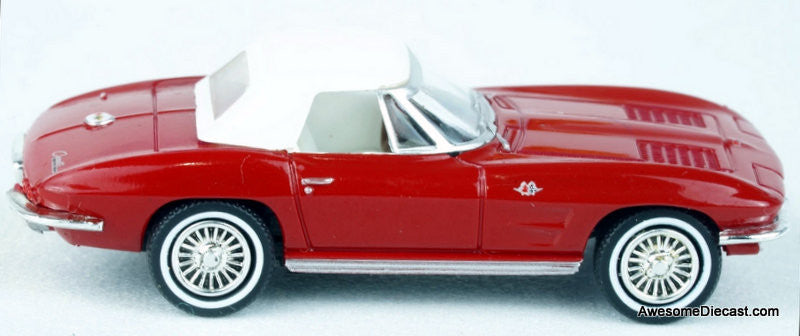 1962 Chevrolet Corvette Convertible, Red 1:87 ABS Plastic Model Car by Brekina