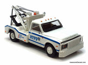 1968 Chevrolet C30 Tow Truck, NYPD Traffic Enforcement 1:87 ABS Plastic Model Truck by Brekina