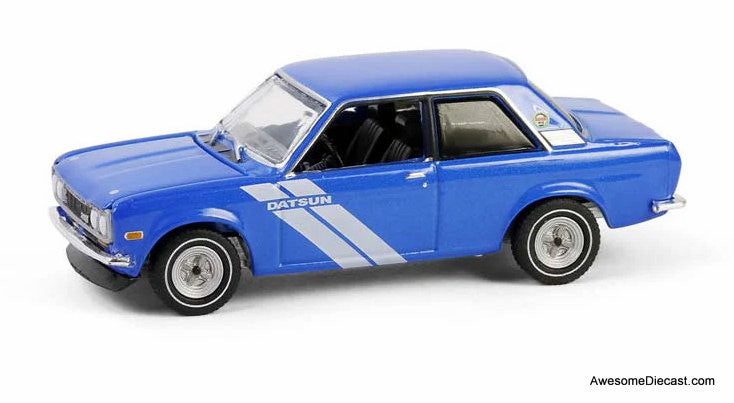 1972 Datsun 510, Blue:  Show it Like it is - a Champion 1:64 Diecast Model Car by Greenlight