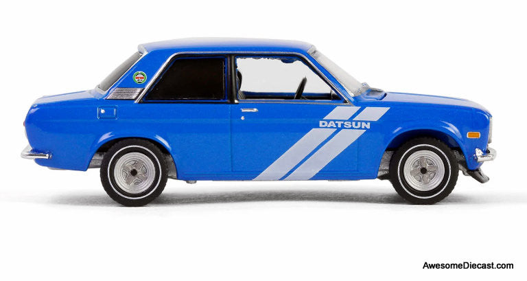 1972 Datsun 510, Blue:  Show it Like it is - a Champion 1:64 Diecast Model Car by Greenlight