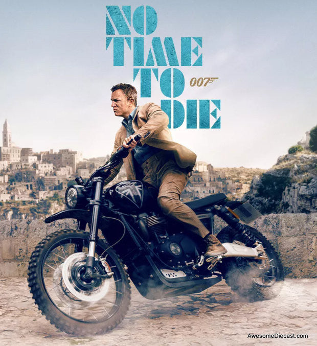 Triumph Scrambler 1200 James Bond 007 Edition (No Time To Die) 1:12 Diecast Model Bike by Corgi