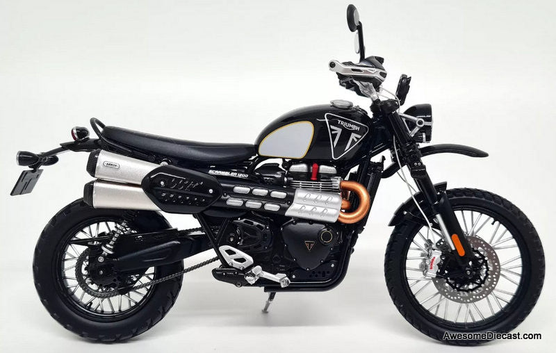 Triumph Scrambler 1200 James Bond 007 Edition (No Time To Die) 1:12 Diecast Model Bike by Corgi