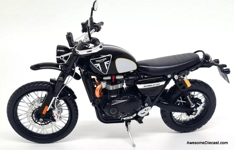 Triumph Scrambler 1200 James Bond 007 Edition (No Time To Die) 1:12 Diecast Model Bike by Corgi